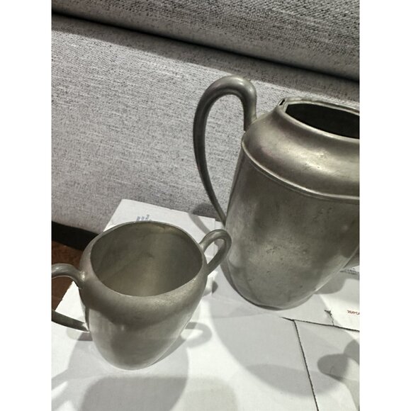 Colonial Pewter 3 piece coffee set - Picture 5 of 9